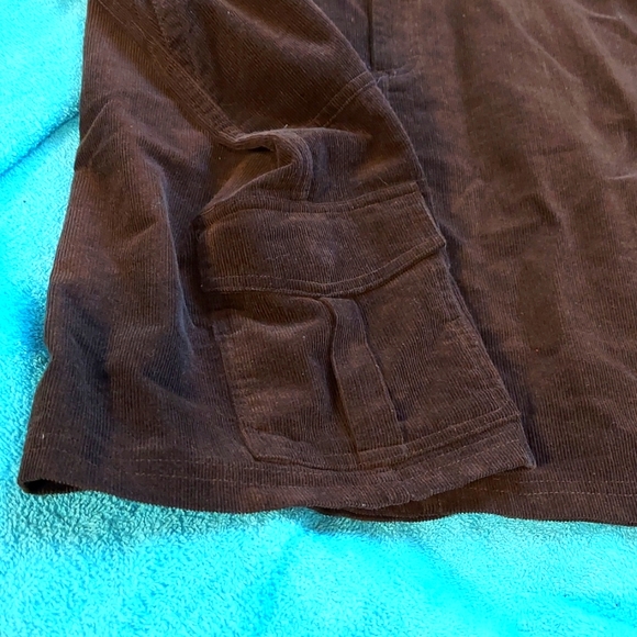 Rich Chocolate Corduroy Mini Skirt - Picture 3 of 8